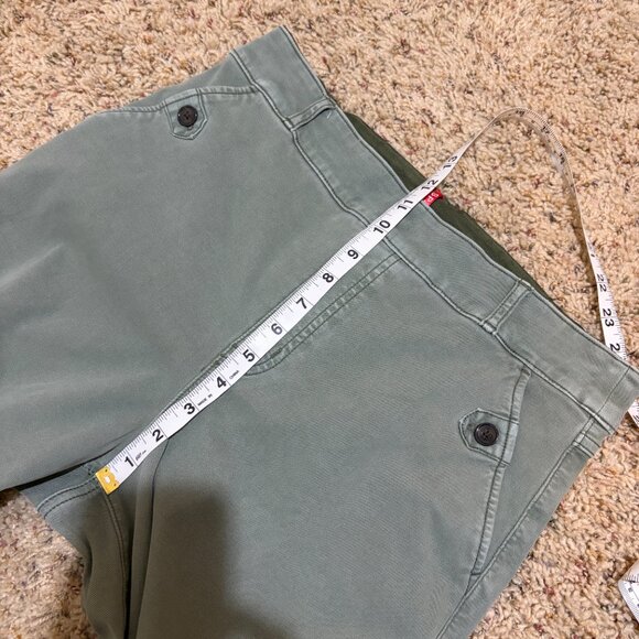 Spanx Stretch Twill Cropped Wide Leg Pant Green - Picture 13 of 14